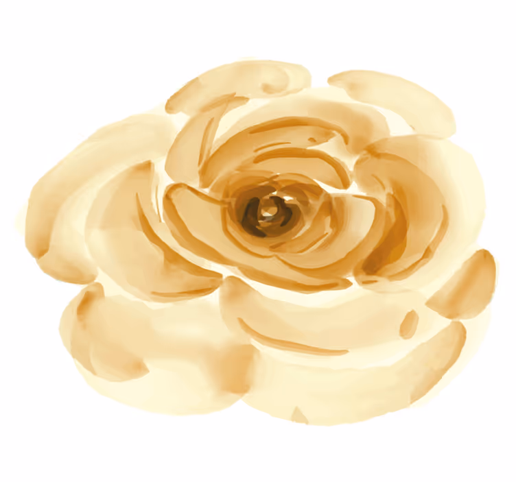 Vinyl teppich blumen in sanftem beigen rosa - TenStickers