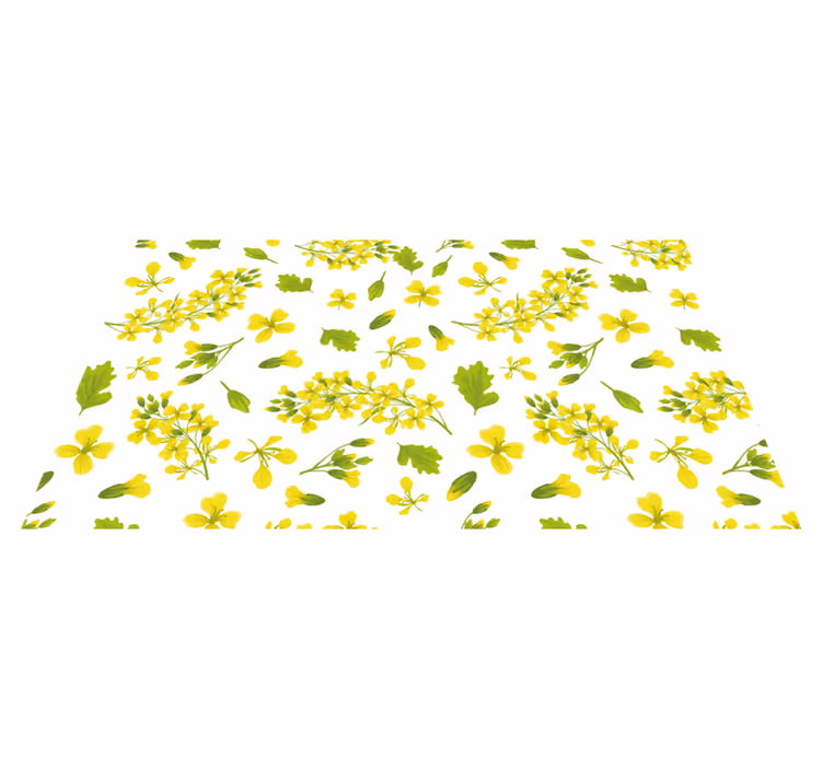Vinyl teppich blumen blumige freude - TenStickers