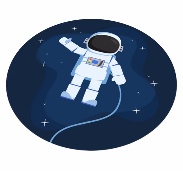 Vinyl Teppich Kinderzimmer kosmonauten-quest - TenStickers