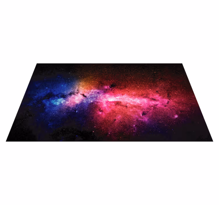 Vinylteppich Natur Helles und buntes universum - TenStickers