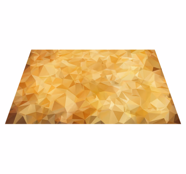 Vinyl Teppich geometrisch goldenes muster - TenStickers