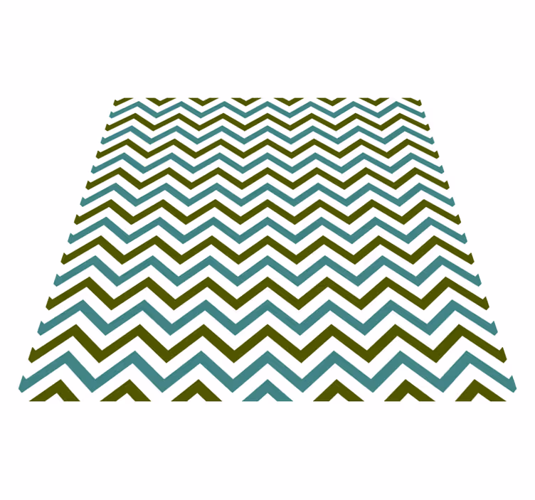 Vinyl teppich geometrisch chevron freude - TenStickers