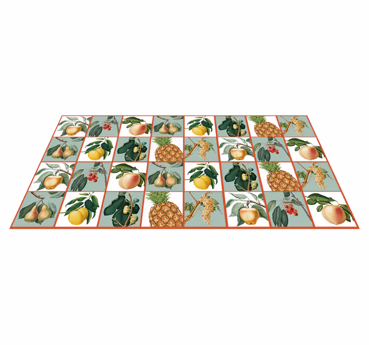Vinyl Teppich Küche Frisches obst-design - TenStickers
