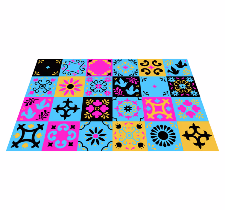 Vinylteppich mosaik buntes muster mosaik - TenStickers