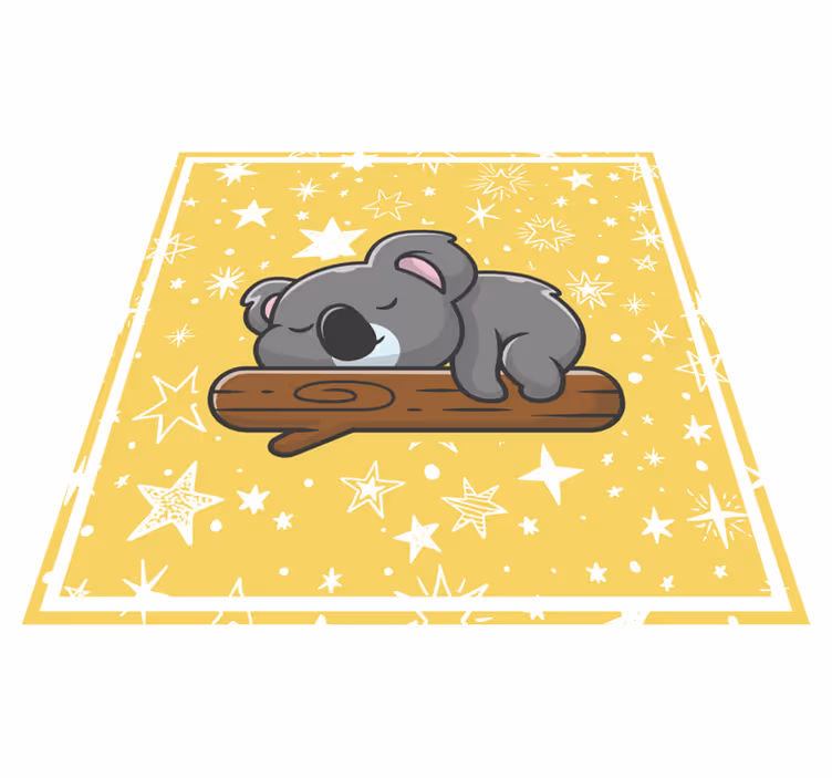 Vinylteppich Tiere Schlafender koala auf einem ast - TenStickers