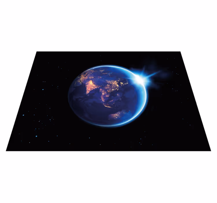 Vinyl Teppich Weltkarte ansicht des planeten erde - TenStickers