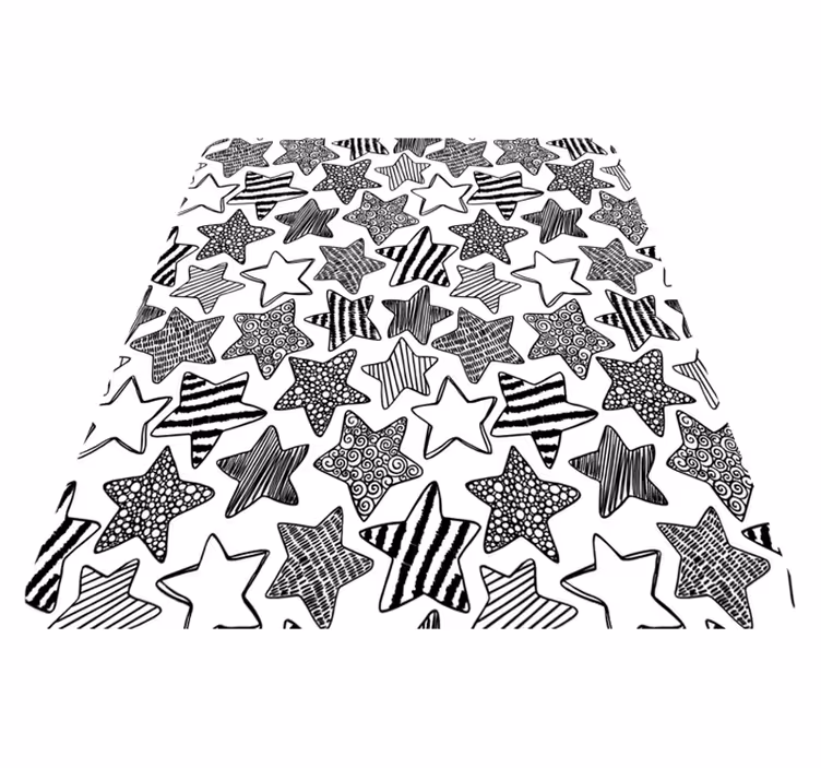 Vinyl Teppich Baby stylisches sternenmuster - TenStickers