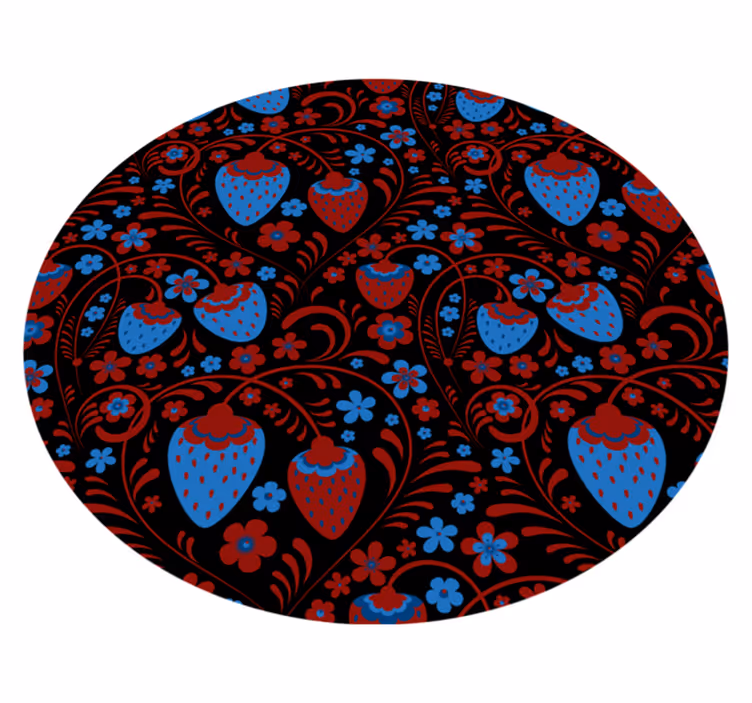 Vinyl Teppich Küche erdbeer-blumenarrangement - TenStickers