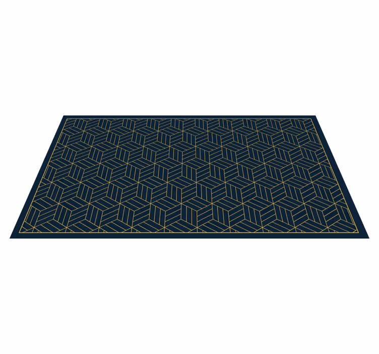 Vinyl Teppich modern schickes geometrisches motiv - TenStickers