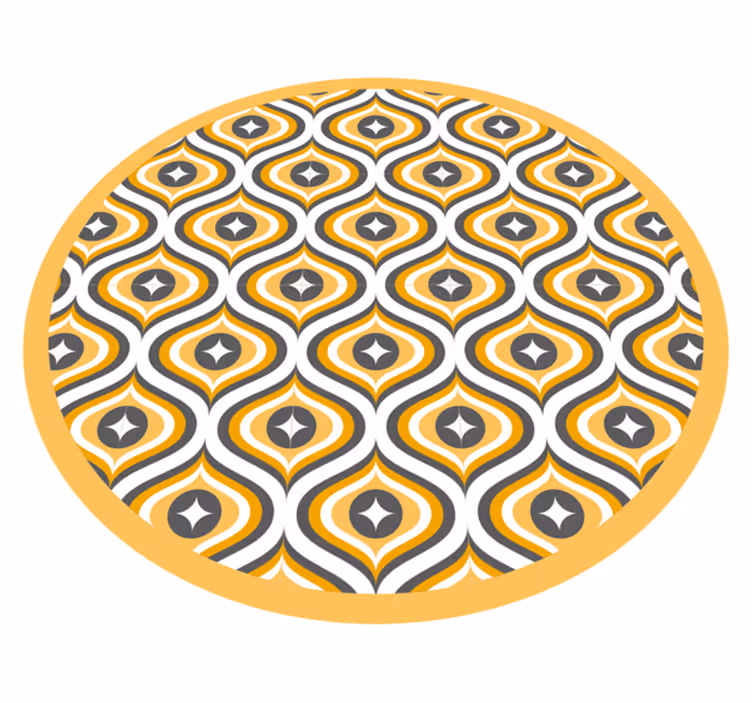 Vinylteppich Schlafzimmer Schönes geometrisches grooviges Muster - TenStickers
