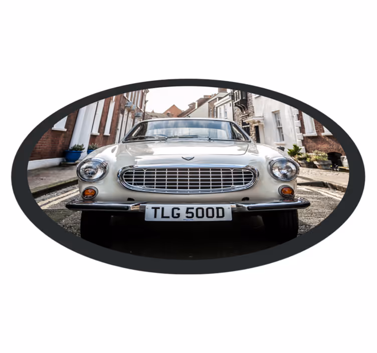 Vinylteppich Vintage Volvo p1800 - TenStickers