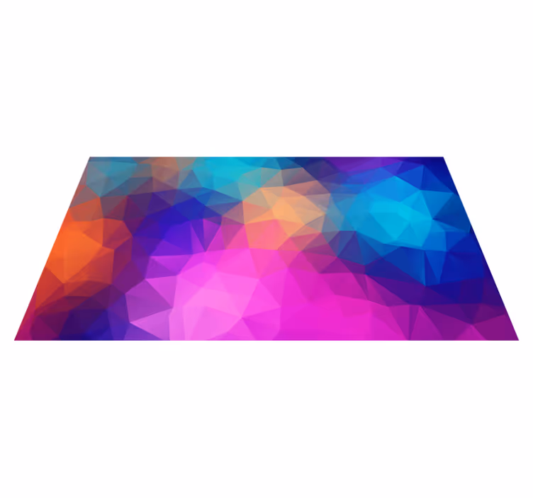 Vinyl Teppich geometrisch bunte fusion - TenStickers