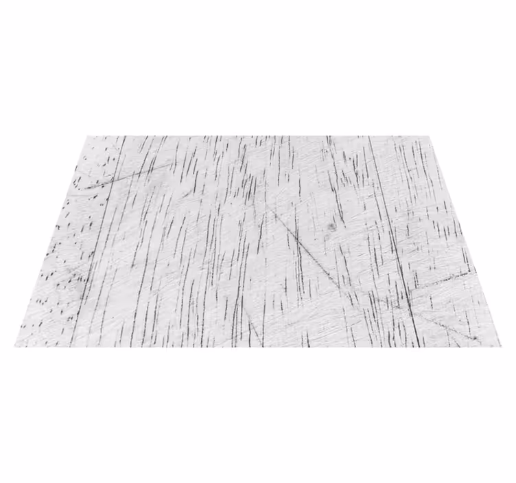 Vinyl teppich imitation struktur in elegantem weißholz - TenStickers