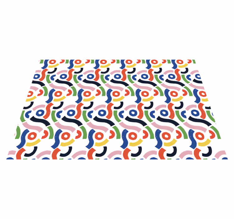 Vinylteppich Mosaik lebendige geometrische formen - TenStickers