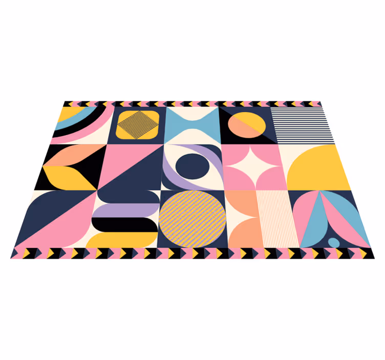 Vinylteppich geometrisch Geometrische kunst mit mehreren figuren - TenStickers