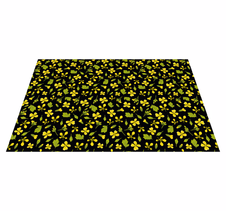 Vinyl Teppich Natur lebendiges blumenmuster - TenStickers