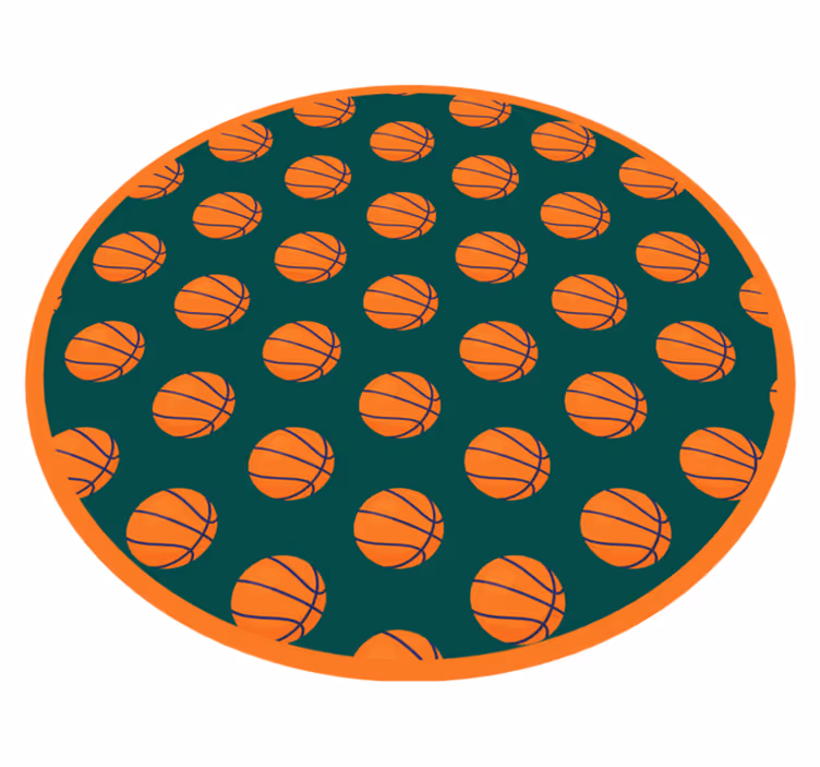 Vinyl teppich straßen basketball idee - TenStickers