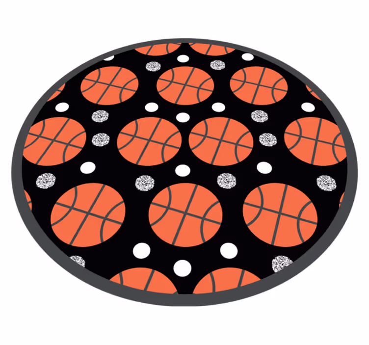 Vinyl Teppich Spiele basketballbälle - TenStickers