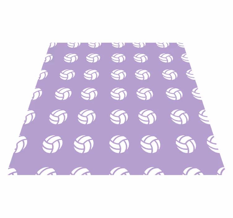 Vinyl Teppich Spiele lila volleyballmuster - TenStickers