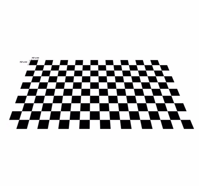 Vinylteppich geometrisch Schachbrett - TenStickers