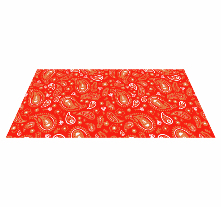 Vinylteppich Mosaik lebendiger paisley-druck - TenStickers