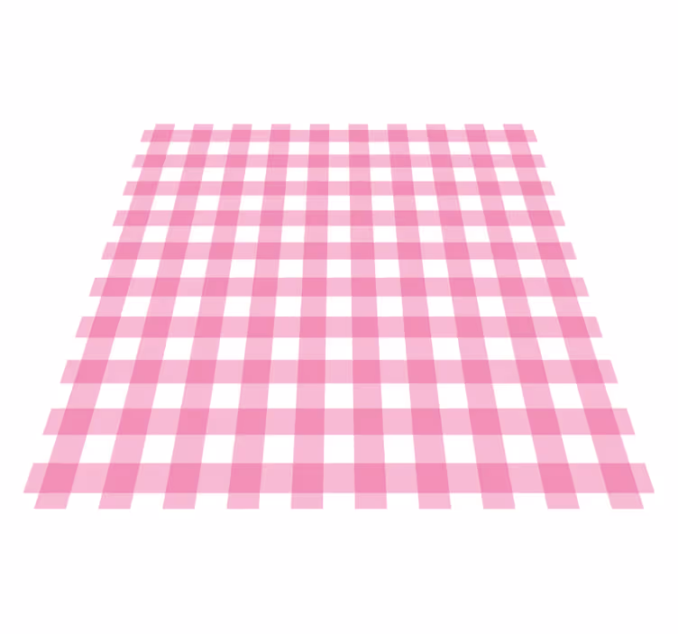 Vinylteppich Streifen rosa kariertes motiv - TenStickers