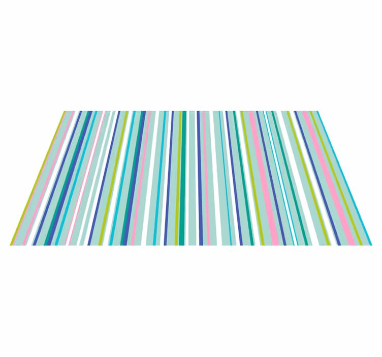 Vinylteppich Streifen mehrfarbige elegante muster - TenStickers