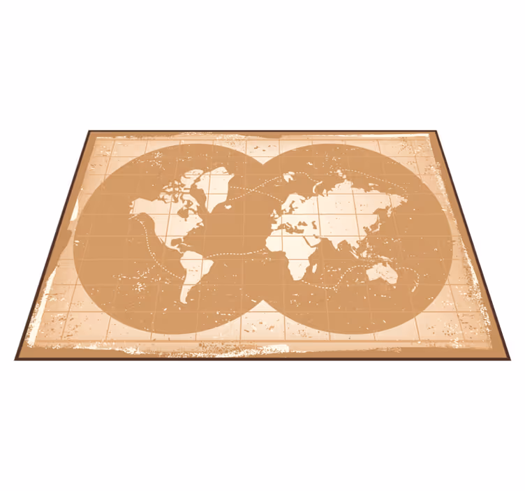 Vinyl teppich weltkarte weltkarte - TenStickers