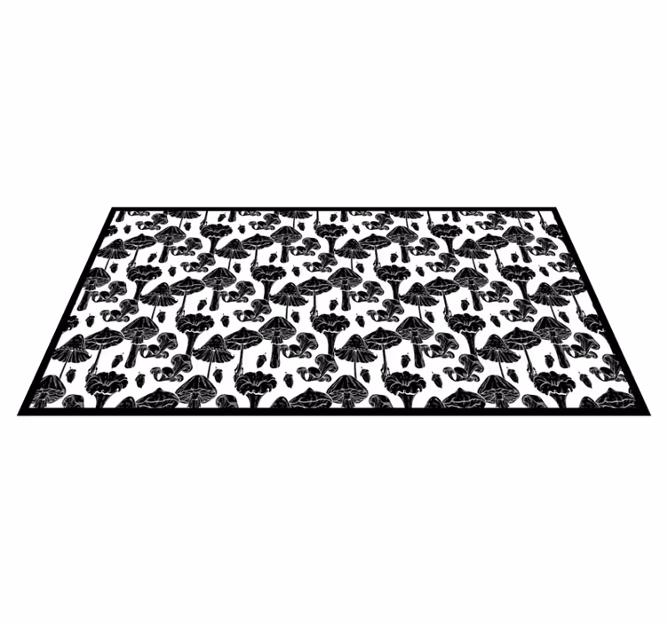 Vinyl Teppich Natur stilisiertes pilzmuster - TenStickers