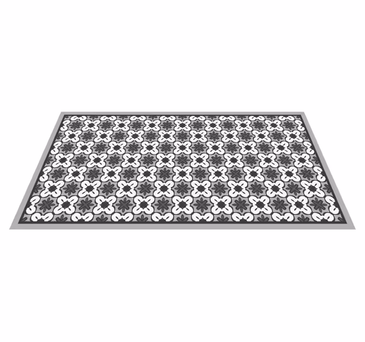 Vinylteppich Mosaik klassisches blumenmuster - TenStickers