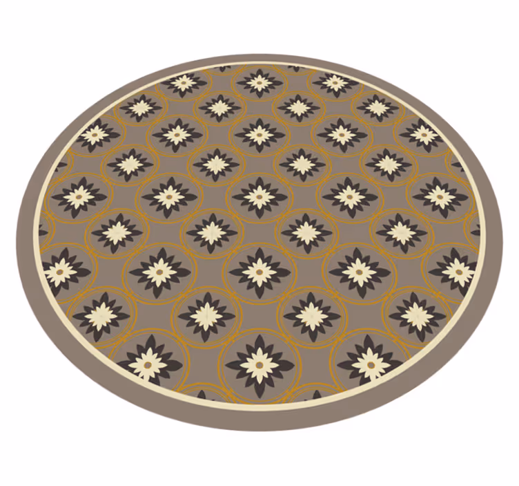 Vinylteppich Mosaik gemusterter kreis - TenStickers