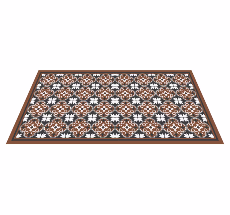 Vinylteppich Mosaik komplexes blumenarrangement - TenStickers