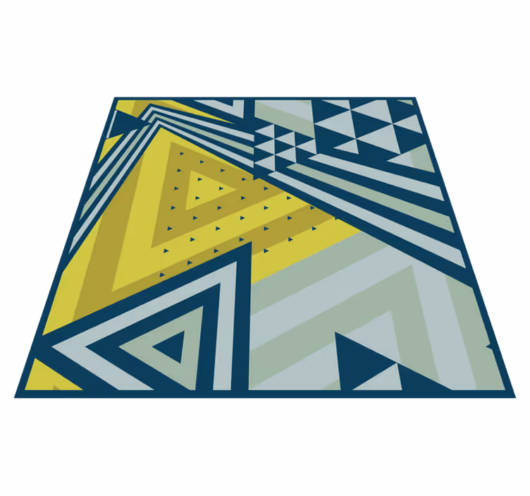 Vinyl Teppich geometrisch dreieckige elemente - TenStickers