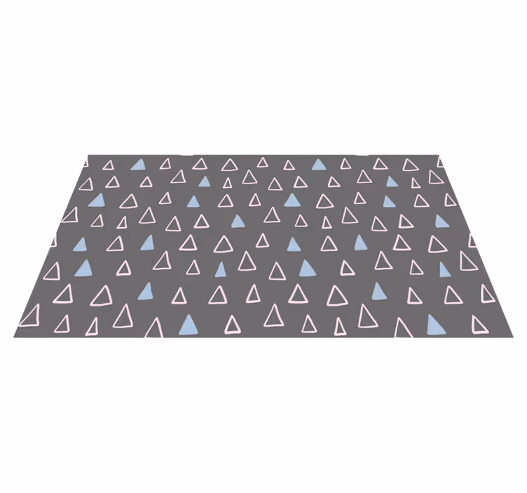 Vinyl teppich geometrisch dreieckig - TenStickers