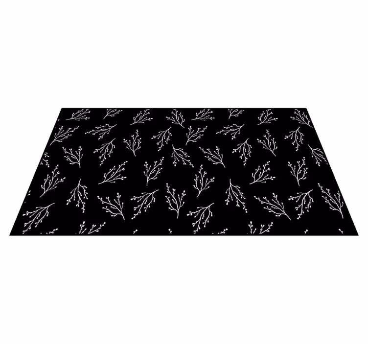 Vinyl Teppich Natur zarte astmuster - TenStickers
