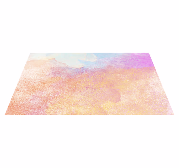 Vinyl Teppich modern sanfte pastellspritzer - TenStickers