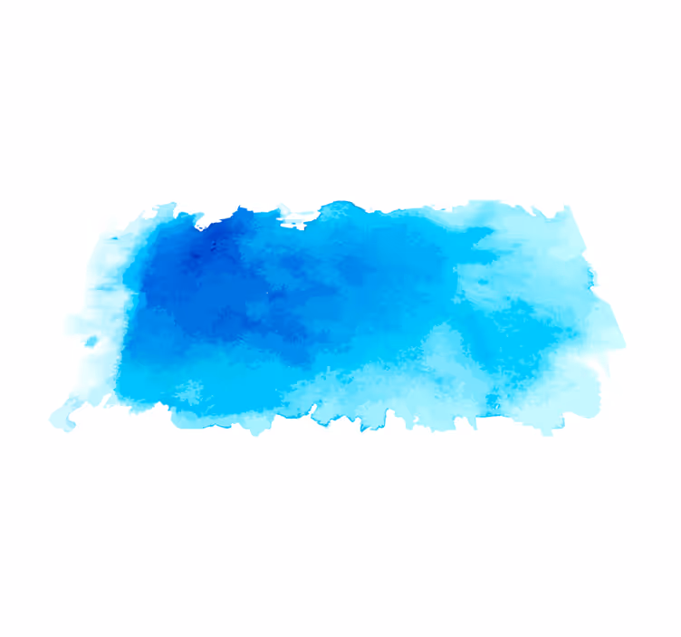 Vinyl Teppich minimalistisch blauer aquarellspritzer - TenStickers