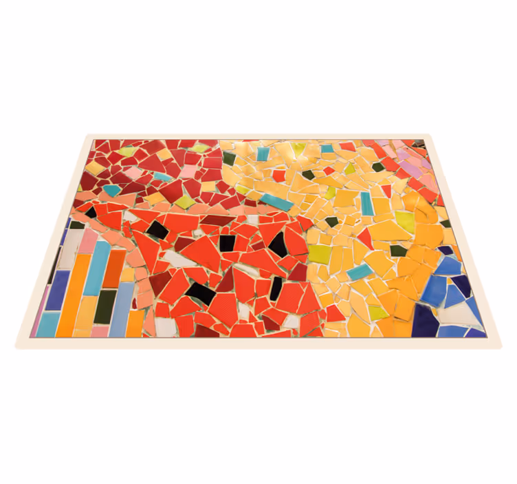 Vinylteppich Mosaik lebendige fliesenanordnung - TenStickers