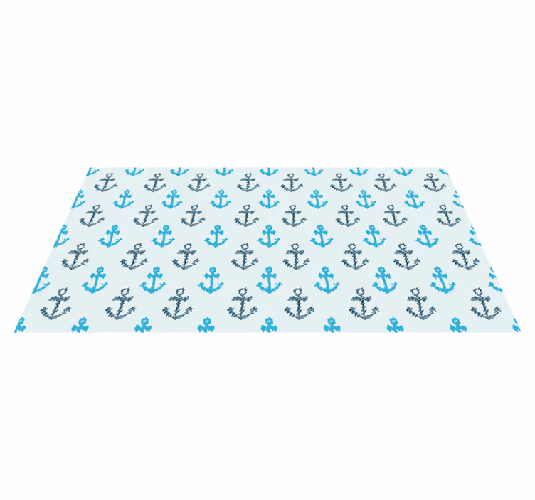 Vinyl Teppich Bad ankermuster - TenStickers