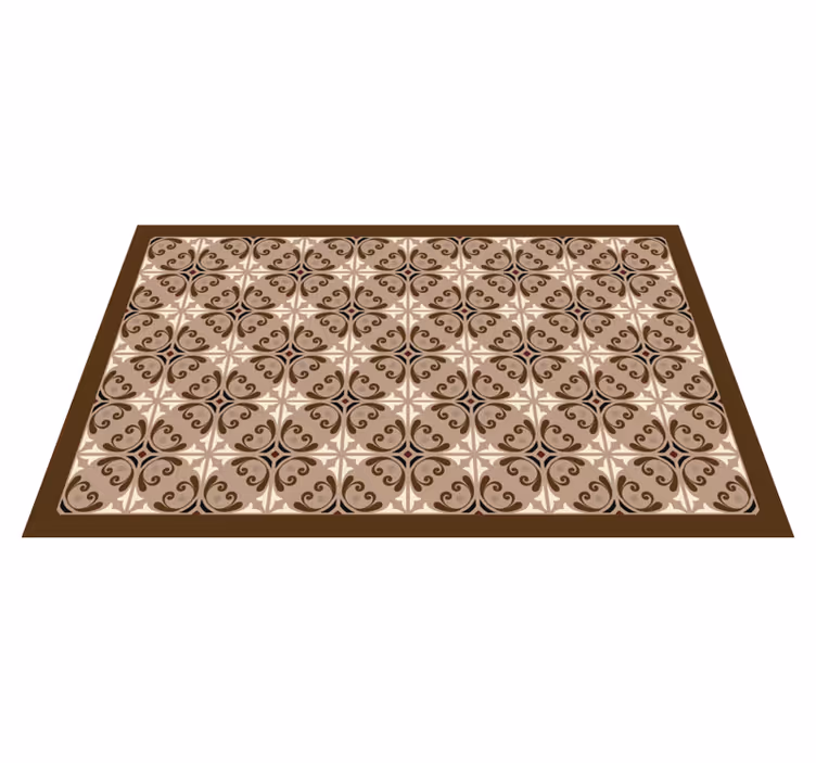 Brauner spanischer vintage-badezimmerboden - TenStickers