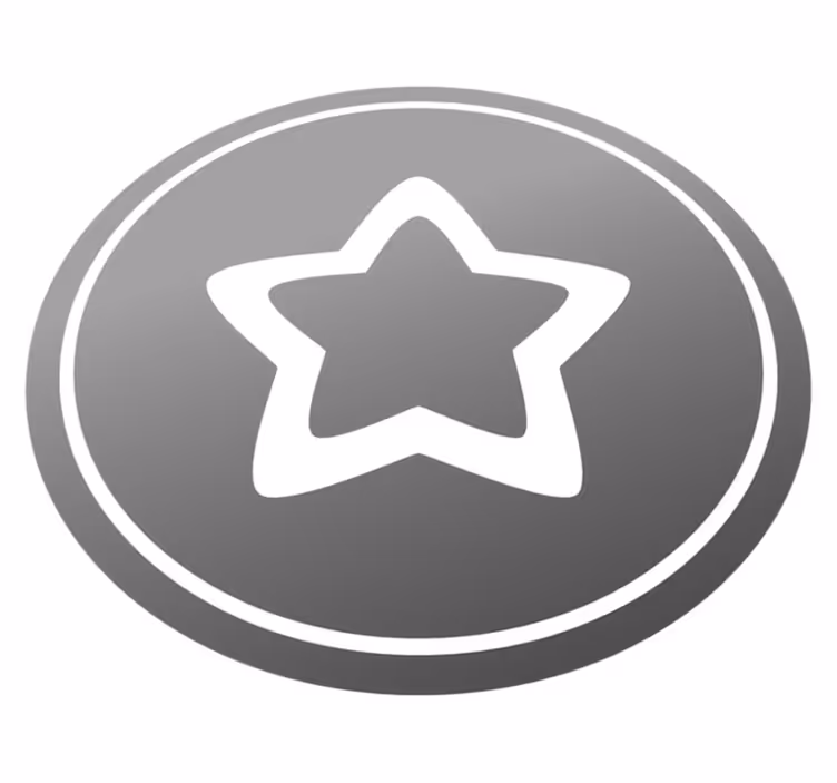 Vinyl teppich sterne stilvolles graues motiv - TenStickers