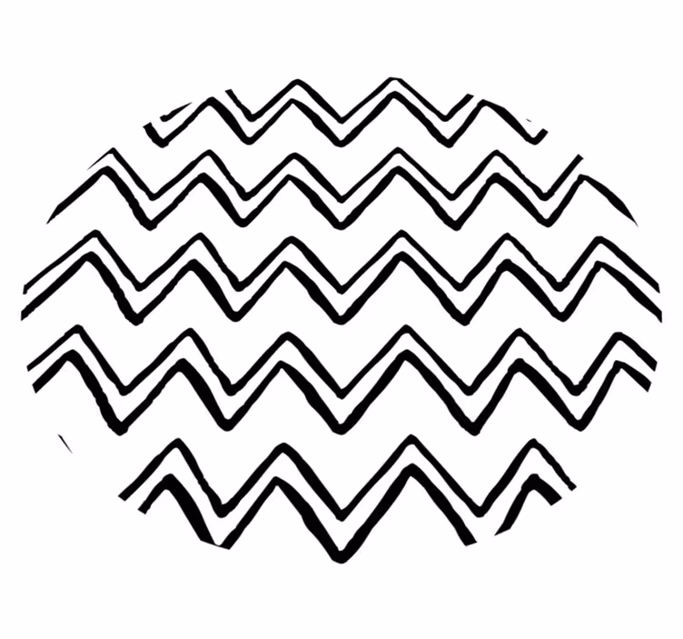 Vinyl teppich minimalistisch welliges abstraktes muster - TenStickers