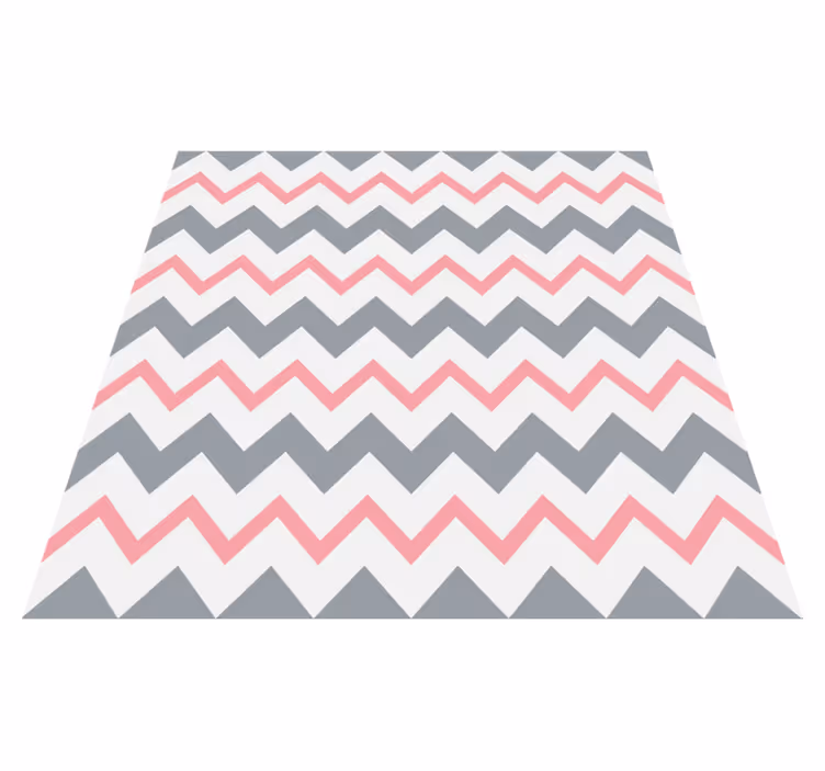 Vinyl teppich kinderzimmer mit chevron muster - TenStickers