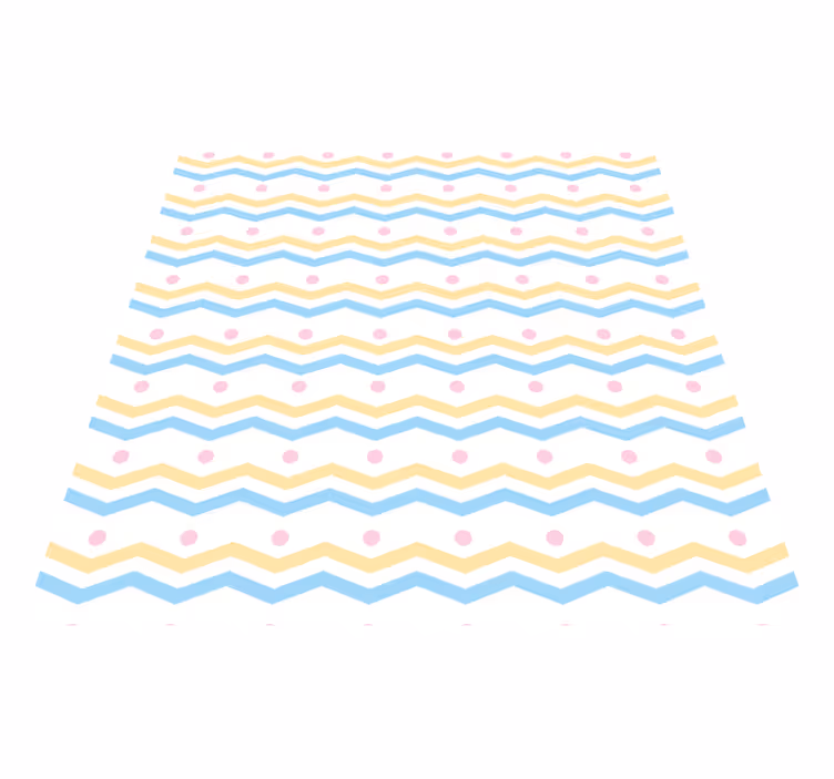 Vinyl Teppich Kinderzimmer chevron-buntes muster - TenStickers