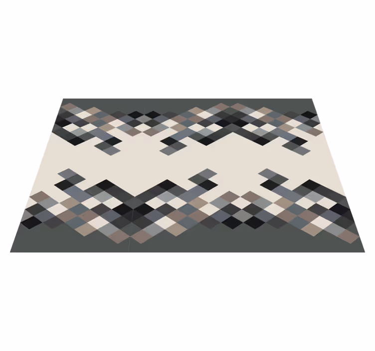 Vinylteppich mosaik zeitgenössisches geometrisches muster - TenStickers