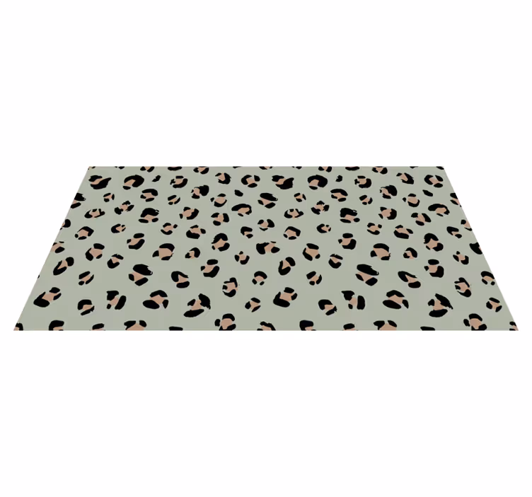 Vinyl teppich tiermuster mit leopardenmotiv Ästhetik - TenStickers