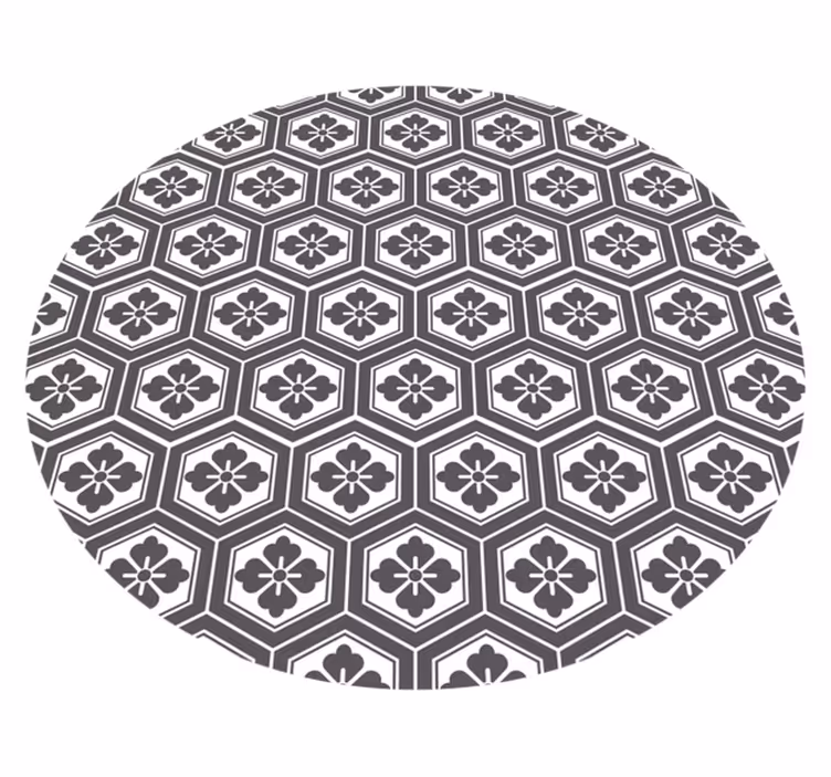 Vinyl teppich fliesenoptik im traditionellen japanmuster - TenStickers