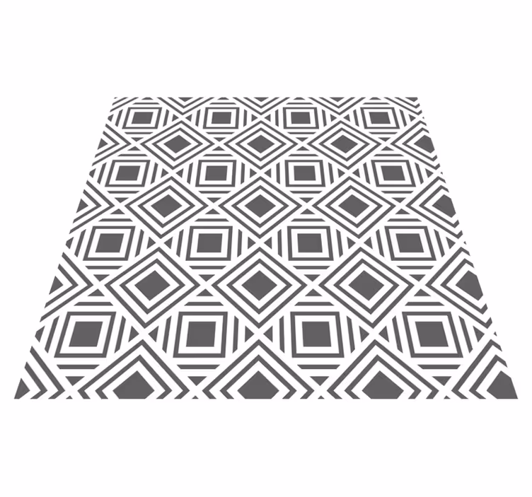 Vinyl teppich geometrisch mit stilvollem diamantmuster - TenStickers