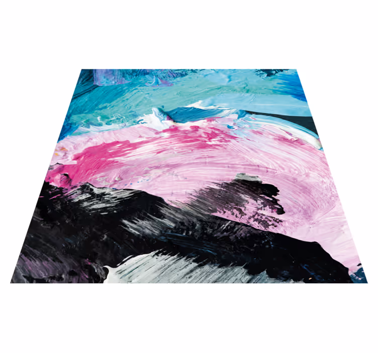Vinyl Teppich Imitation Struktur abstrakte farbexplosion - TenStickers