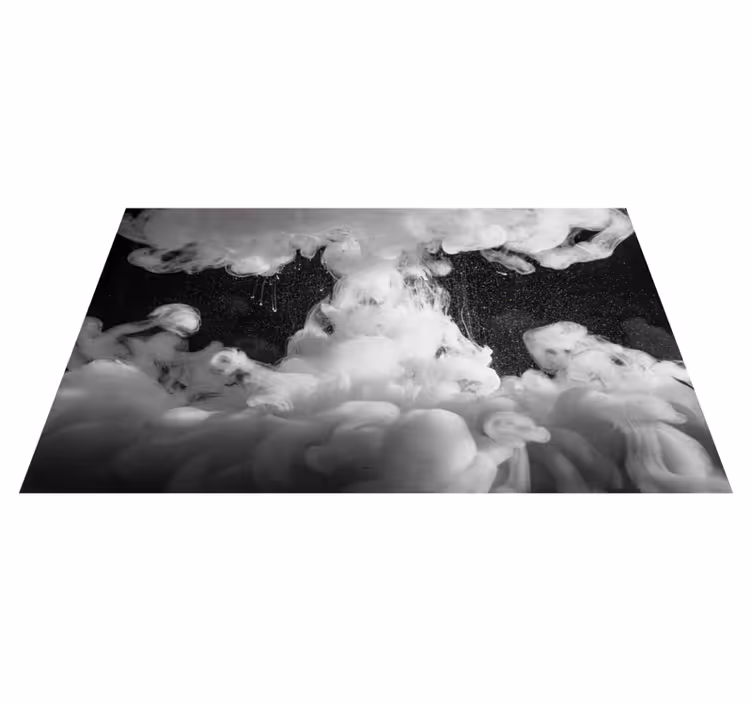Vinyl Teppich kindlich flauschige wolkenformation - TenStickers